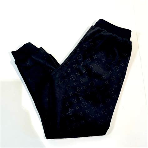 louis vuitton velour joggers